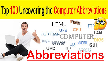 Top 100 Uncovering the Computer Abbreviations - You Won