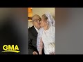 Couple celebrates 64th wedding anniversary by dressing as bride, groom on Halloween
