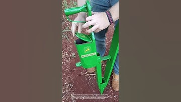 Planting Seeds Made Easy with a Manual Seeder Tool #farm
