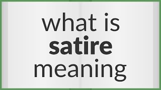 satire signification
