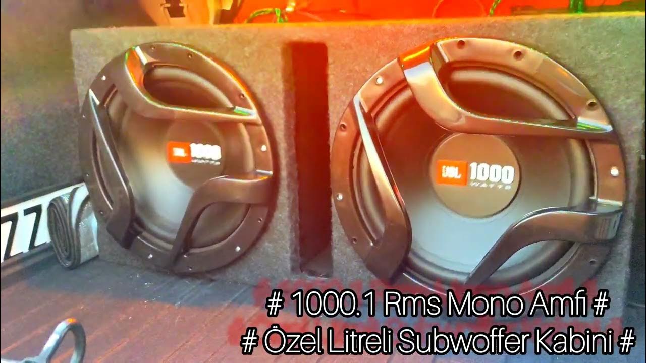 2 Adet JBL 1000w 250rms Özel Litre Bass Kabin ve 1000.1 Soundmax Mono ...