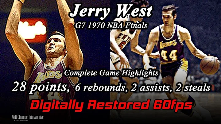 Jerry West (Digitally Restored 60fps). 1970 NBA Finals G7 Full Highlights (28pts, 6reb, 2a 2stl)