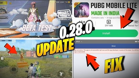 PUBG Lite आएगा देखो 😱 | PUBG Lite New Update 0.28.0 Features | Pubg Lite Update Live Today 2024