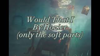 Would that I by Hozier (only the soft parts) with lyrics