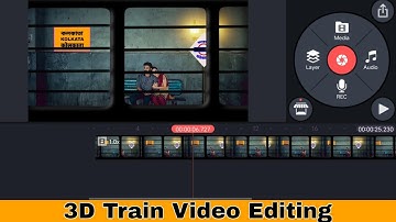 3D Train Moving Status Editing | Kinemaster Train Video Editing | Trending Viral Video Editing