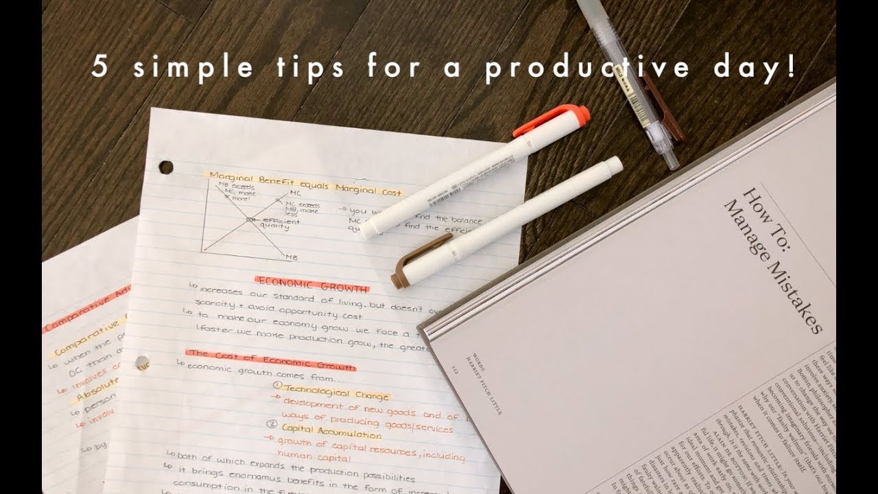 tips for a productive day tips for a productive day