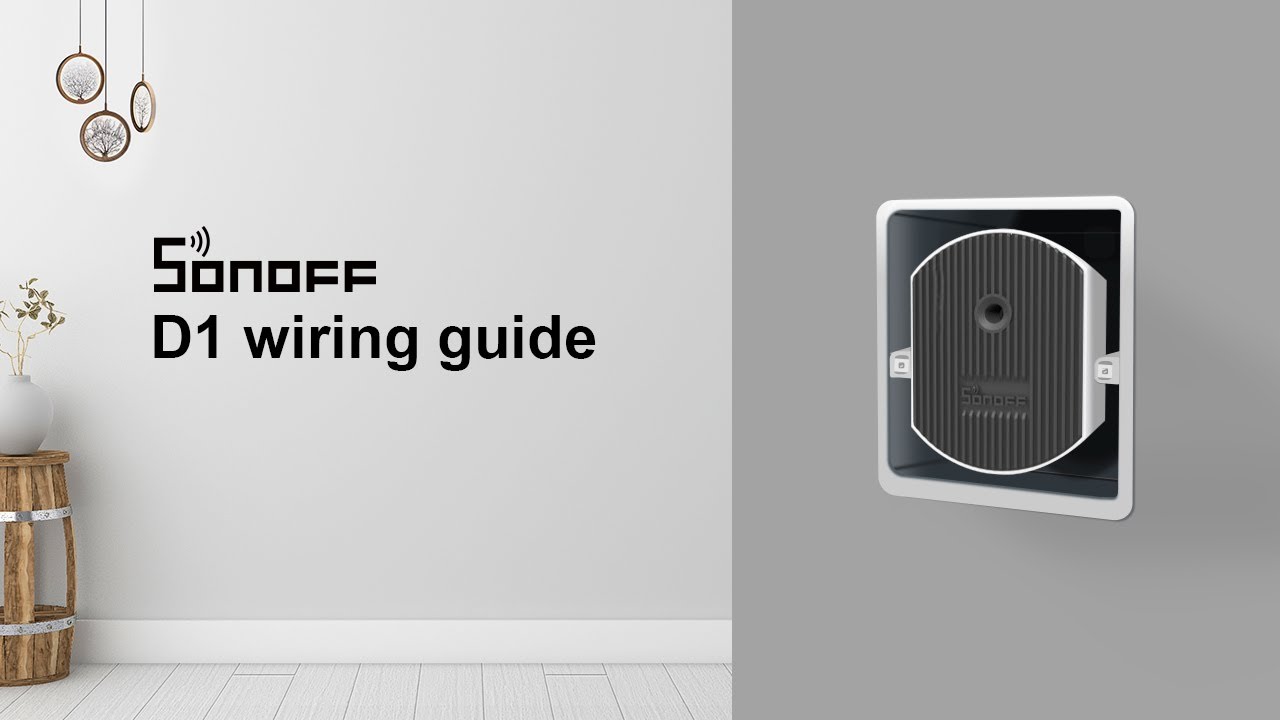 SONOFF D1 smart dimmer switch wiring guide 
