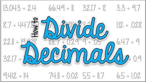 How to Easily Divide Decimals Without a Calculator
