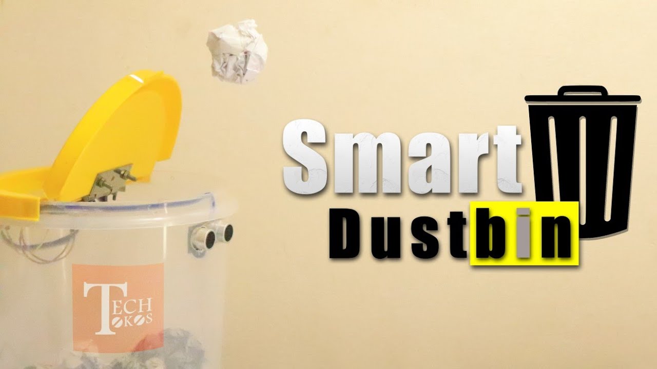 How to make Smart dustbin | Arduino diy projects | Automatic wastebin ...