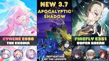New! | Cyrene E0 x Castorice E0S1 & Firefly E3S1 Super Break | Apocalyptic Shadow (4) 3.7 | HSR 3.7