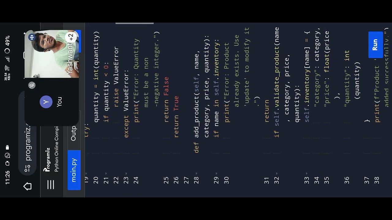 E section python assignment - YouTube