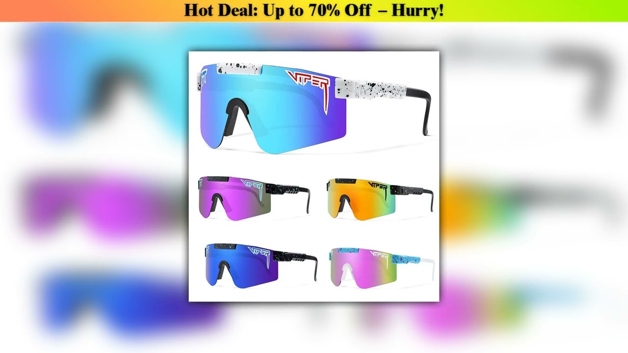 Exclusive Brand New Pit Viper Sunglasses Men Women Sun Glasses Cycling Eyewear UV400 Hiking Basebal