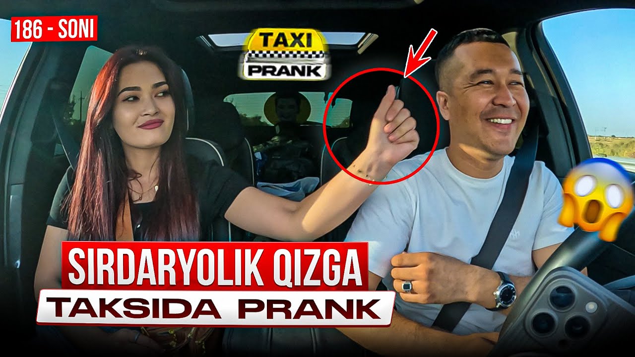 Taksida prank 186-soni🚖 Sirdaryo viloyatida bo’ldi🙋🏻‍♂️