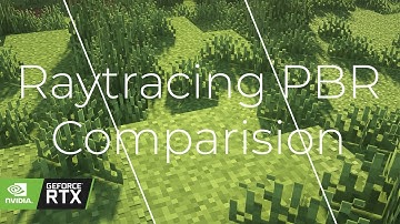 Minecraft Ray-tracing Extreme Graphics Vanilla PBR + Another Vanilla PBR + Vanilla Comparison