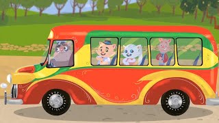 Wheels On The Bus Michi Guau And Fun Nursery Rhymes For Children