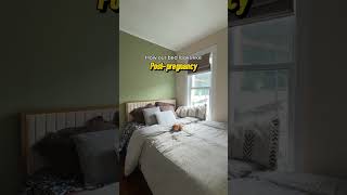 How our bed looked like before and after pregnancy