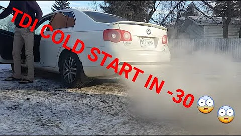 2006 Jetta TDI Best Cold Start -30 incredible!!