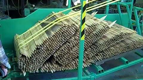 CVG-700 Silt Fence Wrapping Machine with the Stake Handling System