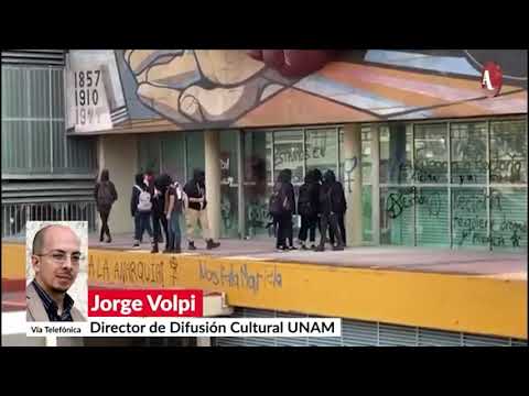Grupos radicales con hombres usan protestas legítimas de mujeres para desestabilizar la UNAM: Volpi