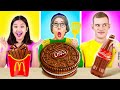 Cibo Grande Vs Piccolo! Pasti di Dimensioni Diverse | Riusciresti a Mangiarlo? Su 123 GO! CHALLENGE