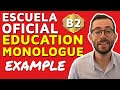 B2 education speaking monologue