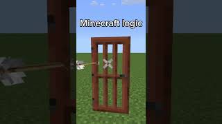 Minecraft LOGIC? 🤔 #minecraft #shorts #memes