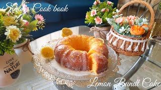 Tangy Lemon Bundt Cake || Super moist \& zesty lemon cake with tangy sugar glaze || Citrus fruit cake