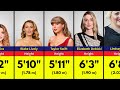 Shocking Heights of Female Celebrities in 2025