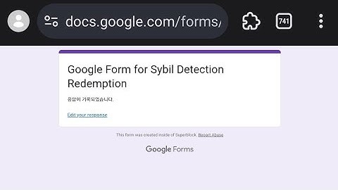 Over wallet Sybil detection Google Form Explained