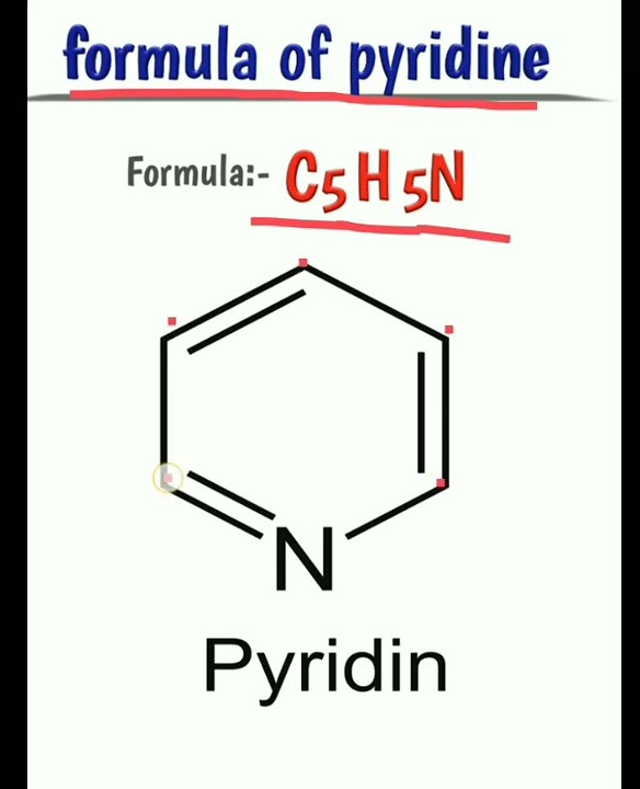 ll pyridine formula & structure.. ll heterocyclic compounds #1 ll # ...