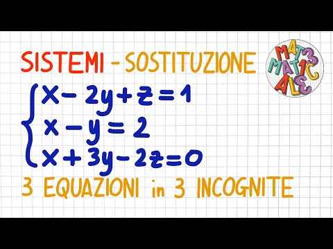 Video: Come si risolve un problema con 3 variabili?