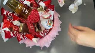 Подарок на 8 марта / подарочный бокс / сладкий подарок/ букет из конфет