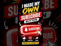 I Made My Own Subscribe Button 🔥 | Shorts#coding