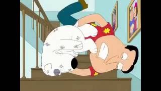 Family Guy Brian vs. Quagmire Fight Scene (Reversed)