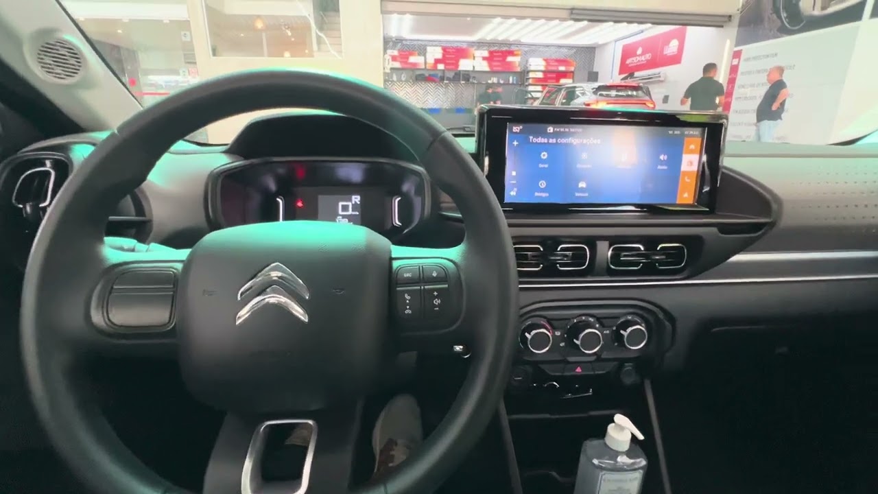 Citroen C3 2024 - Camera Traseira + Alarme + Sensor -  ArtsomAuto