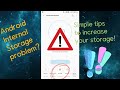 Simple tips to increase your android phone internal storage. #SHYelogs #androidinternalstorage