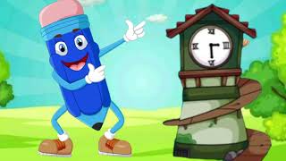 hickory dickory dock pencil | Nursery Rhymes collection for toddlers | hickory dickory dock #118 |