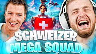 😨😂Legendäre SCHWEIZER im RENTER SQUAD! - Sie RASTEN komplett AUS in Fortnite Random Squads
