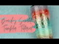 Beachy Sunset Tumbler Tutorial