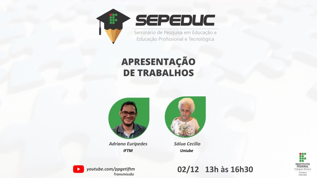 IFTM III Seminário de Pesquisa em Educação e Educação Profissional