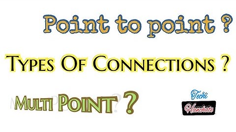 Types Of Network Connections ~ Point-to-Point  MultiPoint