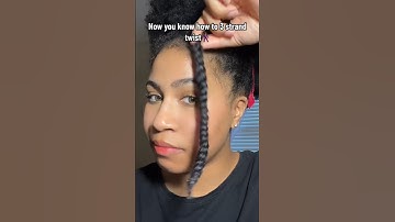 How to do 3 strand twists #afro #afrohair #curly