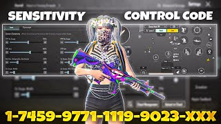 New Update 3.8🔥Best Sensitivity Code + Control  Settings Pubg Mobile /Bgmi Sensitivity 2025