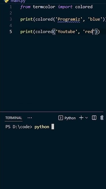 Python Colored text in 2 lines? #Shorts - YouTube