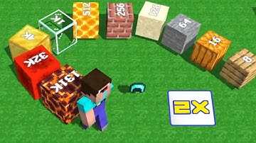 Minecraft 2048. Noob VS Noob. Cubes 2048.io Game