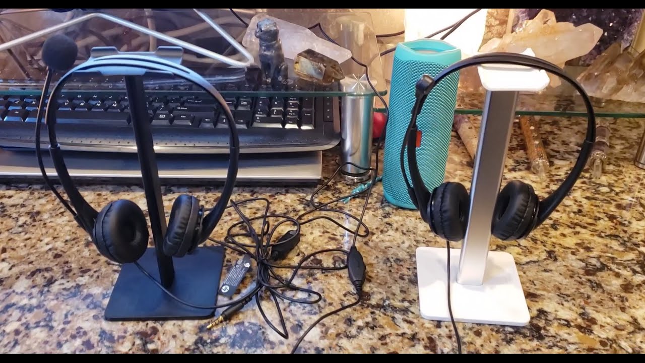 T1A67AA G2 & 3.5mm Side Comparison YouTube Review HP Stero HP - USB Headset Side Headset vs. By 428K7UT