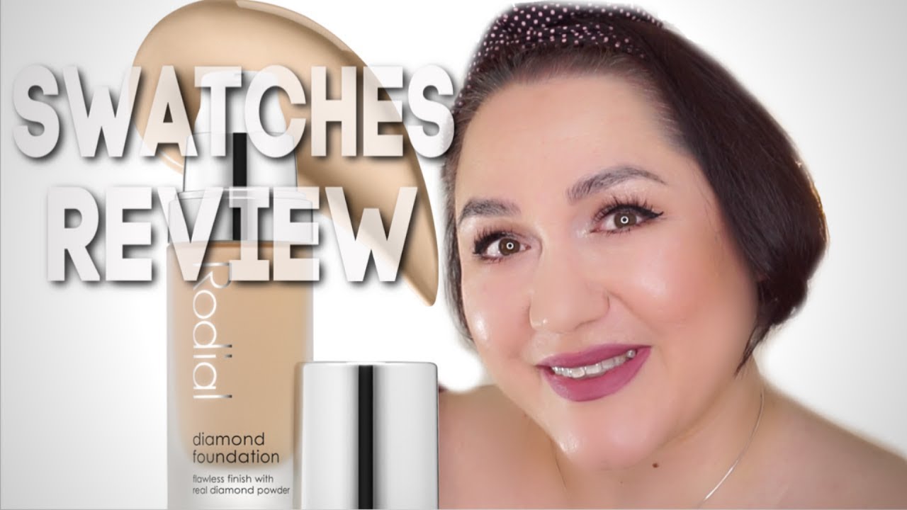 Rodial Diamond Foundation Swatches Review Deutsch Make Up U40 Olige Haut Youtube