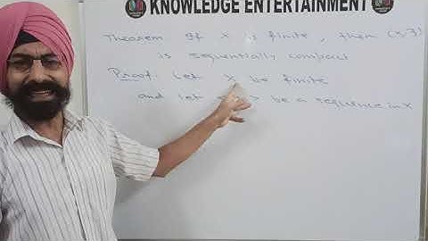 Topology: Compact spaces; Part 13