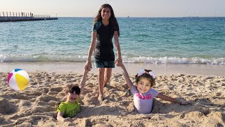 Deema and Sally play stuck in the sand rescue Adventure by sisters fun tube 2 4,315,139 views 5 months ago 3 minutes, 3 seconds