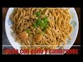 Pasta con Pollo y Camarones